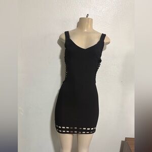 Chic Black Sleeveless Mini Dress